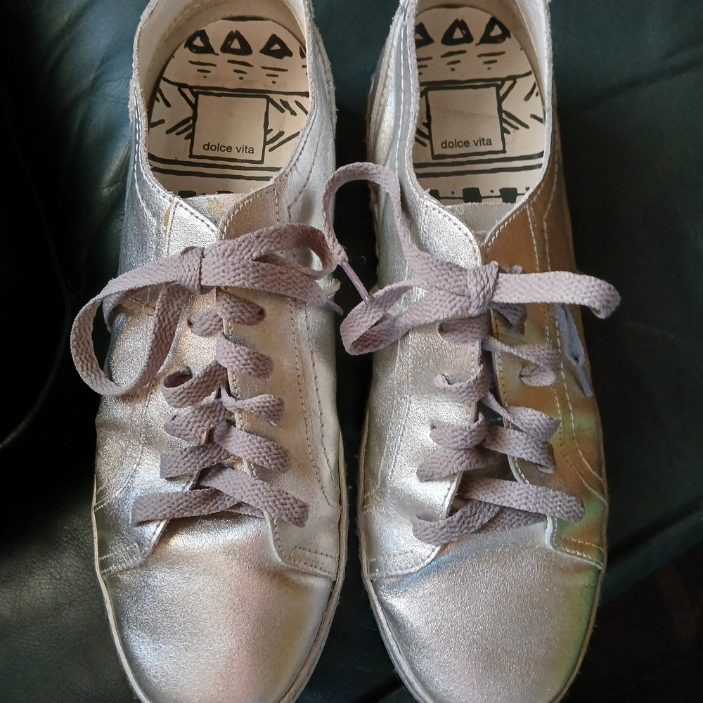 Dolce Vita Women's Shimmering Silver Athletic Shoes